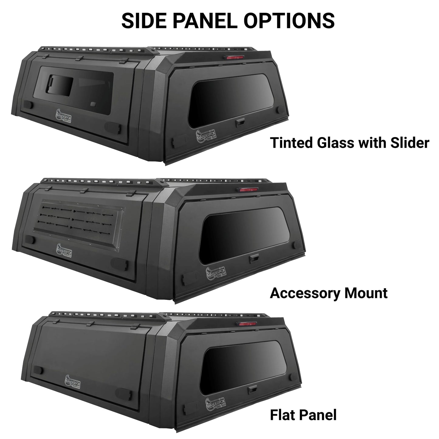 WanderFox Den Truck Topper Models, Ford F-150, 2015-2020, 5.5' Bed